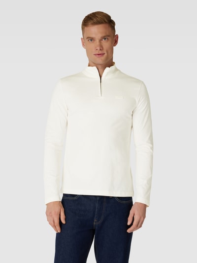 CK Calvin Klein Shirt met lange mouwen en opstaande kraag Offwhite - 4