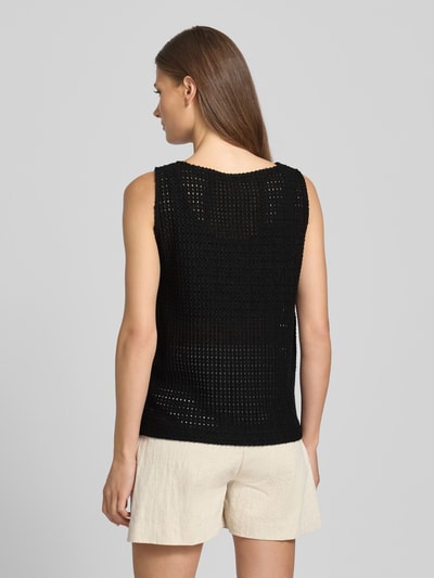 OPUS Regular Fit Top aus Baumwoll-Mix Modell 'Idali' Black 5