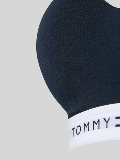 Tommy Hilfiger Biustonosz typu bralette z mieszanki bawełny i modalu Ciemnoniebieski 2