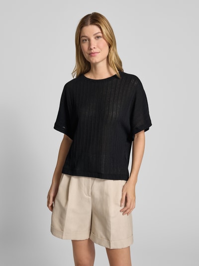 Tom Tailor Loose Fit Strick-Shirt mit Baumwollanteil Black 4