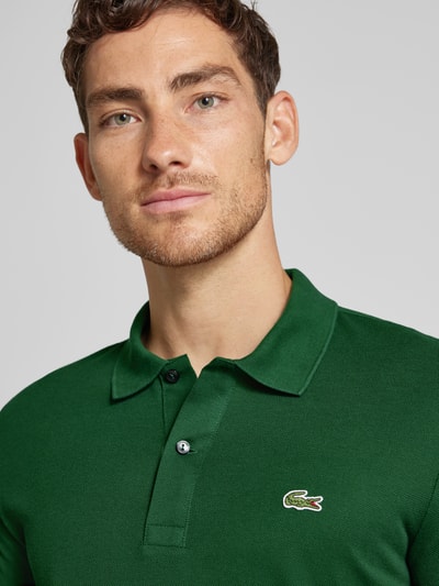 Lacoste Koszulka polo o kroju slim fit z naszywką logo model ‘CORE’ Zielony 3