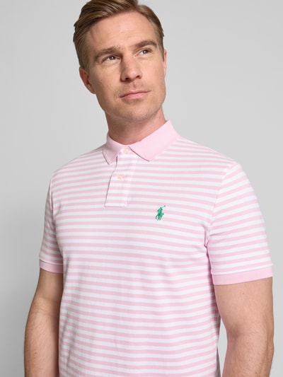 Polo Ralph Lauren Poloshirt mit Label-Stitching Pink 3