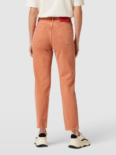 HUGO Jeans met labeldetails Oranje - 5