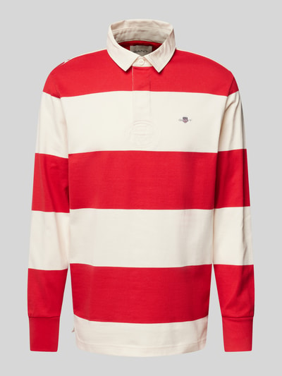 Gant Sweatshirt mit Polokragen Modell 'RUGGER' Rot 2