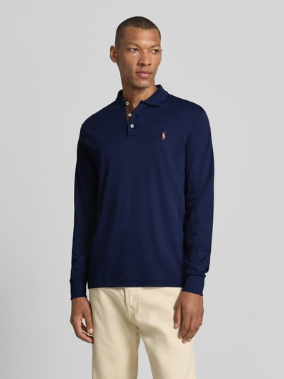 Polo Ralph Lauren slim fit poloshirt van puur katoen Marineblauw - 4