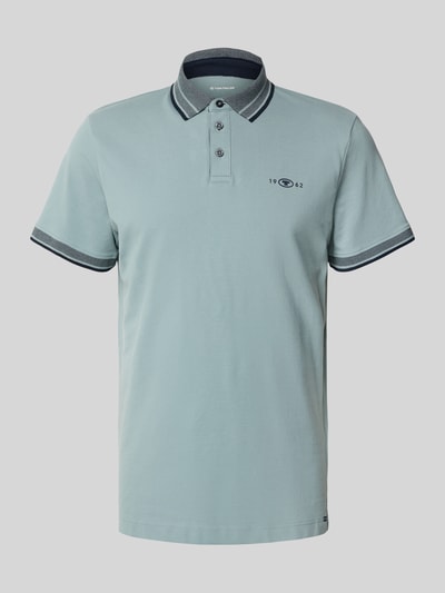 Tom Tailor Regular fit poloshirt met contraststrepen Mintgroen - 2