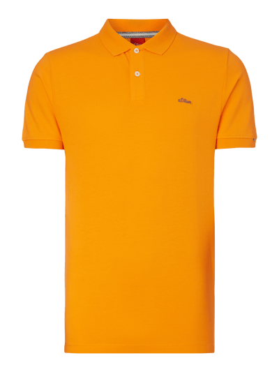 s.Oliver RED LABEL Poloshirt aus Piqué Orange 1