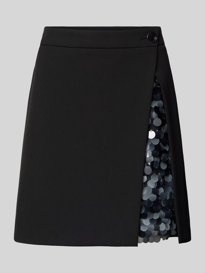 Luisa Cerano Minirock mit Gehschlitz Black 1