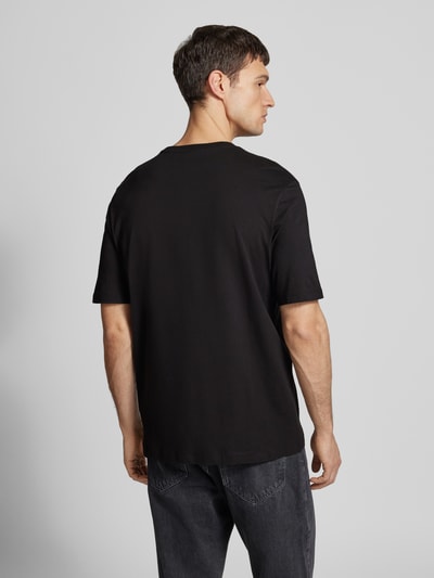 bugatti T-Shirt mit Label-Print Black 5