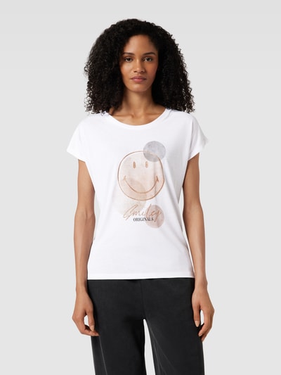 Montego T-shirt met motiefprint Wit - 4