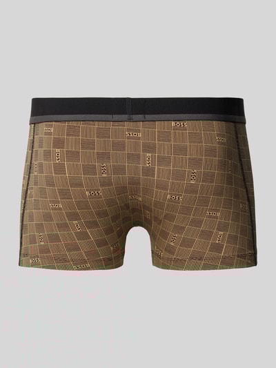 BOSS Regular Fit Trunks aus Baumwoll-Mix Beige 3