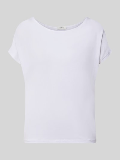 s.Oliver RED LABEL T-shirt z obniżoną linią ramion Biały 2
