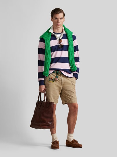 Polo Ralph Lauren Regular Fit Sweatshirt aus reiner Baumwolle Modell 'LS RUGBY M3' Rosa 1