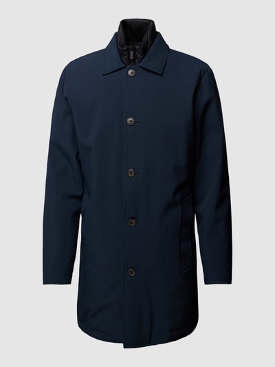 SELECTED HOMME Lange jas met steekzakken, model 'ALVIN' Donkerblauw - 2