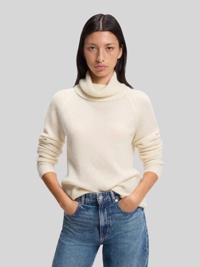BOSS Orange Turtleneck aus Alpaka Wolle mit Rollkragen Offwhite 4