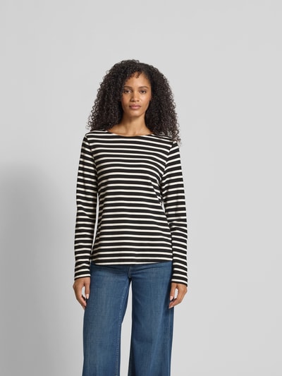 Juvia Relaxed Fit Longsleeve aus Baumwoll-Mix Black 4