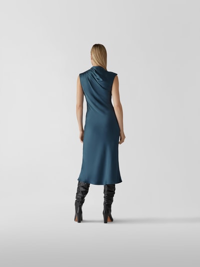 Anine Bing Midikleid aus Seide Dunkelblau 5