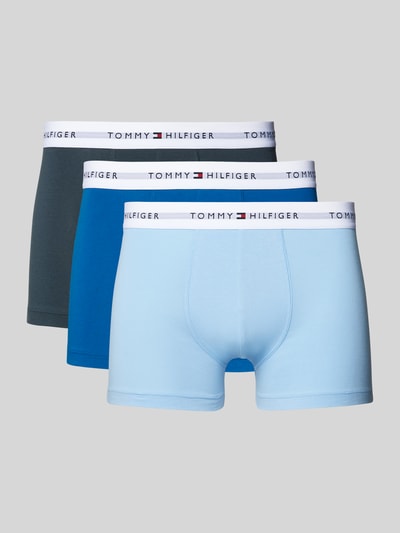 Tommy Hilfiger Trunks mit elastischem Label-Bund im 3er-Pack Blau 1