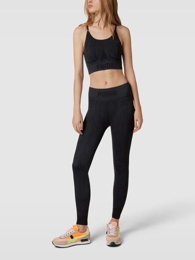 PUMA PERFORMANCE Leggings mit Logo-Stitching Black 1