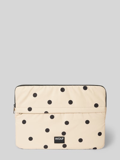 WOUF Laptoptasche im Allover-Look Modell 'DEAUVILLE' Beige 1