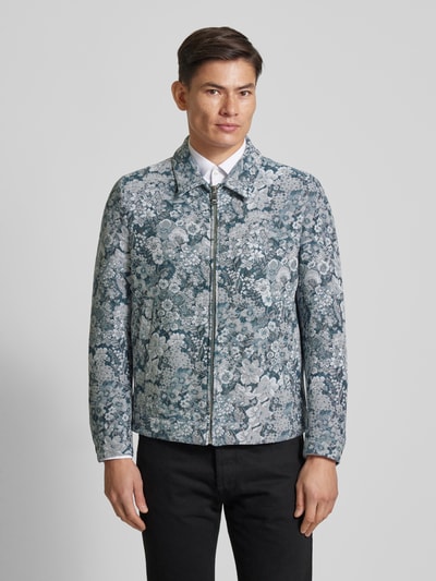 Drykorn Jack met all-over bloemenprint, model 'RIKKA' Marineblauw - 4