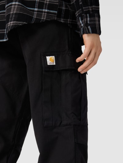 Carhartt Work In Progress Cargohose in unifarbenem Design Black 3