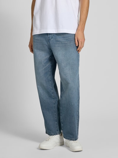 Only & Sons Loose fit jeans van puur katoen, model 'FADE' Rookblauw - 4