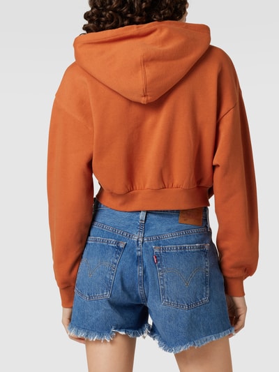 Levi's® Cropped Hoodie mit Label-Print Kupfer 5