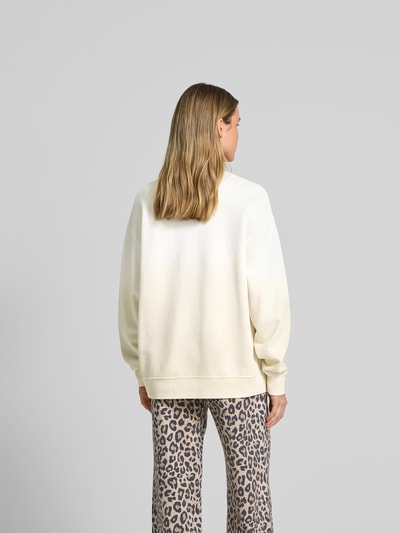 Lala Berlin Oversized Sweatshirt mit Statement-Print Ecru 5