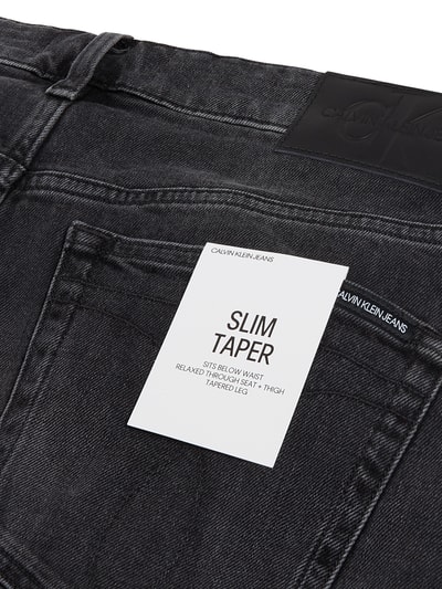 Calvin Klein Jeans Slim Tapered Fit Low Waist Jeans Black 6