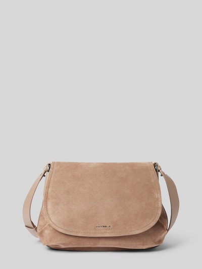 Coccinelle Handtasche mit Label-Detail Modell 'REBEKKA' Taupe 2