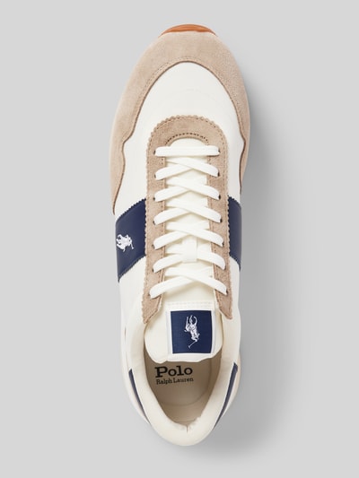 Polo Ralph Lauren Sneakersy z mieszanki skóry model ‘TRAIN’ Biały 3