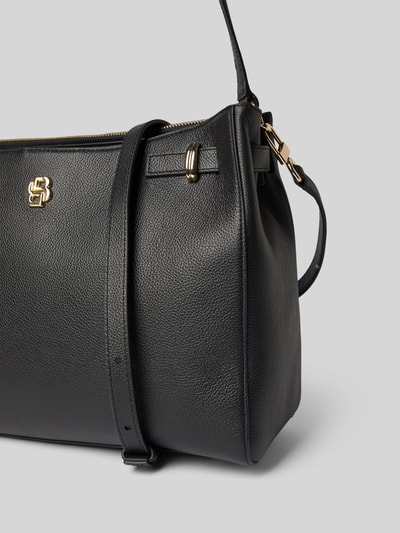 BOSS Tote Bag aus Rindsleder Modell 'B_ICON' Black 3