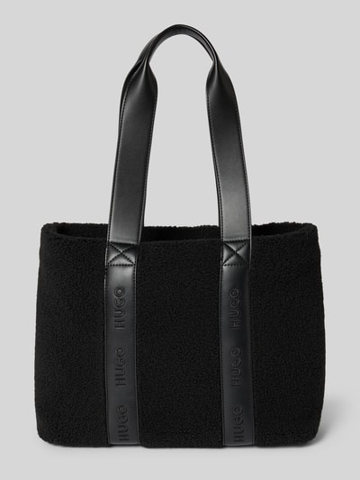 HUGO Shopper mit Label-Riemen Black 4