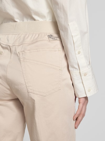 Raphaela By Brax Bermuda met elastische band, model 'PAMINA' Beige - 3