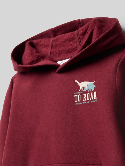 s.Oliver RED LABEL Regular Fit Sweatshirt aus Baumwoll-Mix Bordeaux 2