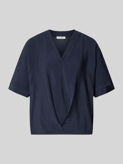 Christian Berg Woman Blusenshirt mit V-Ausschnitt Anthrazit 1