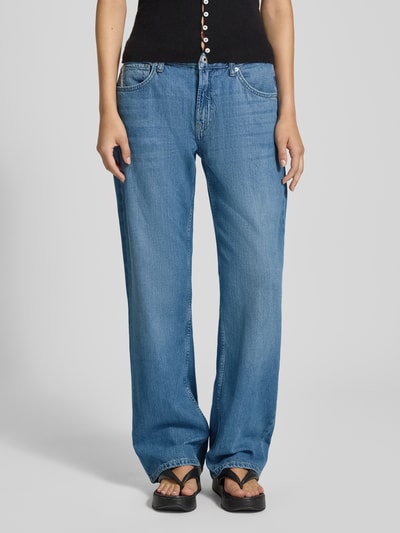 Pepe Jeans Jeansy z szerokimi nogawkami z mieszanki bawełny i lyocellu model ‘NICKY’ Niebieski 4