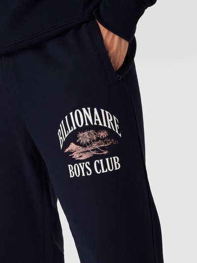 Billionaire Boys Club Spodnie dresowe z nadrukiem z logo model ‘PARADISE’ Granatowy 3