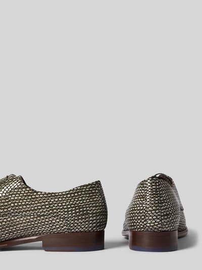 Floris Van Bommel Veterschoenen van echt leer Lichtgrijs - 2