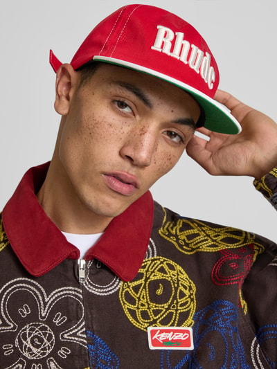 RHUDE Basecap mit Logo-Stitching Rot 1
