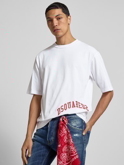 Dsquared2 T-Shirt mit Label-Print Offwhite 3