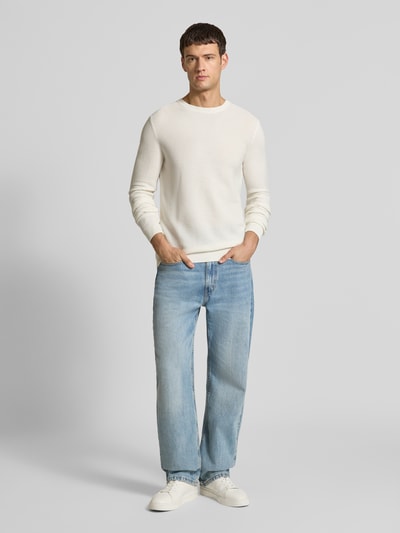 JOOP! COLLECTION Gebreide pullover met ronde hals Beige - 1