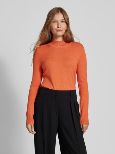 Christian Berg Woman Gebreide pullover met ribboorden, model 'Aliv' Terracotta gemêleerd - 4