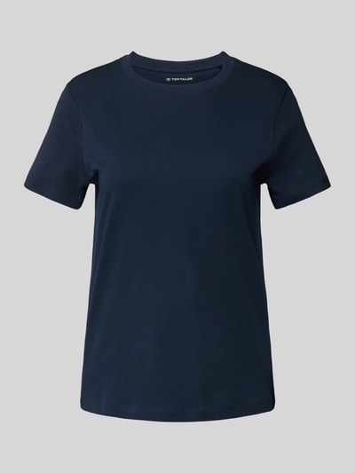 Tom Tailor Regular fit T-shirt van puur katoen Donkerblauw - 2