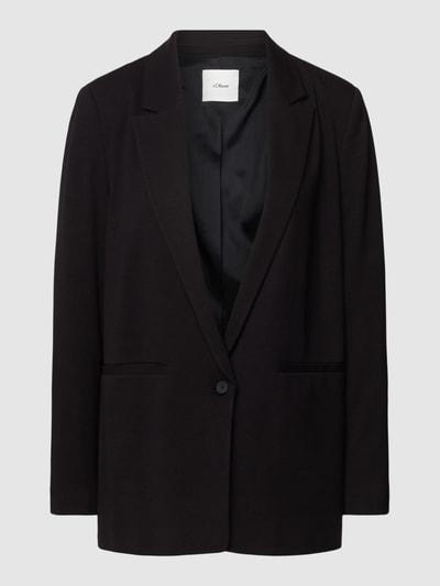 s.Oliver BLACK LABEL Blazer met strookzakken Zwart - 2