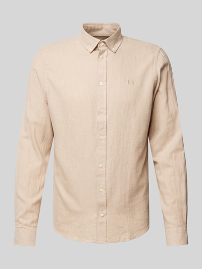 Casual Friday Regular Fit Freizeithemd mit Button-Down-Kragen Modell 'Anton' Camel Melange 2