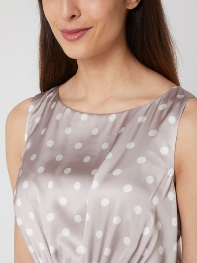 Christian Berg Cocktail Cocktailkleid aus Polka Dots  Taupe 3