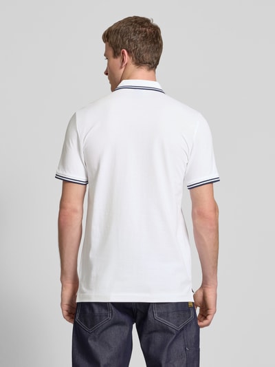 G-Star Raw Poloshirt met labelstitching Wit - 5