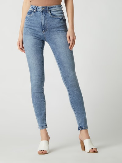 Vero Moda Skinny Fit High Rise Jeans mit Stretch-Anteil Modell 'Loa' Jeansblau 4